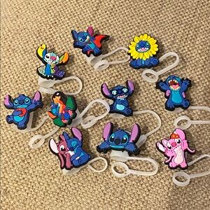 Lilo and Stitch Straw Covers Lot of 10
